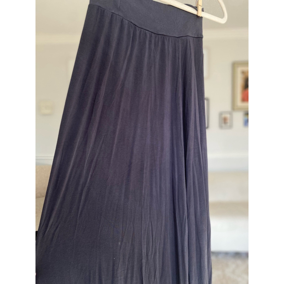 Matilda Jane x Joanna Gaines Wrap Maxi Skirt Navy Cottagecore Spring Summer Sz S - Picture 4 of 8